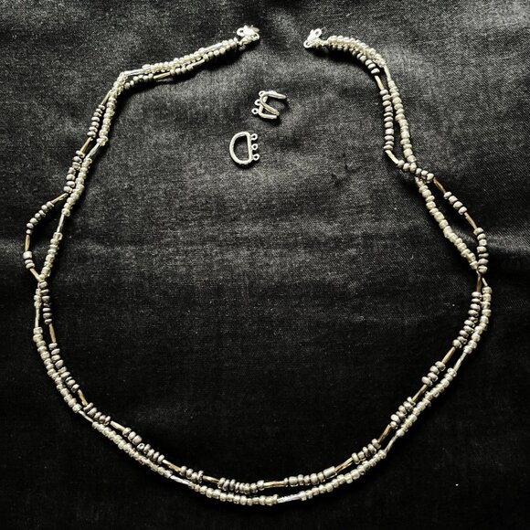 Copper Gold Silver Bronze Necklace, 6-Strands, Interchangeable NWT - Picture 3 of 7